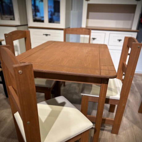 Juego De Comedor 4 Sillas Tapizado Cera Bella Brasil SM-GB Juego De Comedor 4 Sillas Tapizado Cera Bella Brasil SM-GB