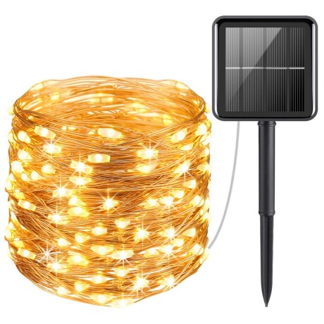 Luces Navidad 100 Led Jardin Solar Luces Navidad 100 Led Jardin Solar