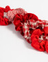 Skunzies Set por 5 Set De Scrunchies Monocromático - Rojo Labial