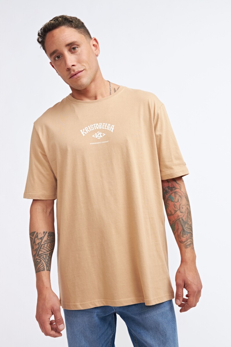 REMERA MIAMI - BEIGE 