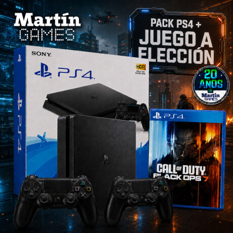 CONSOLA Playstation 4 PS4 SLIM 500 GB RECERTIFICADA + CALL OF DUTY BLACK OPS 7 CONSOLA Playstation 4 PS4 SLIM 500 GB RECERTIFICADA + CALL OF DUTY BLACK OPS 7
