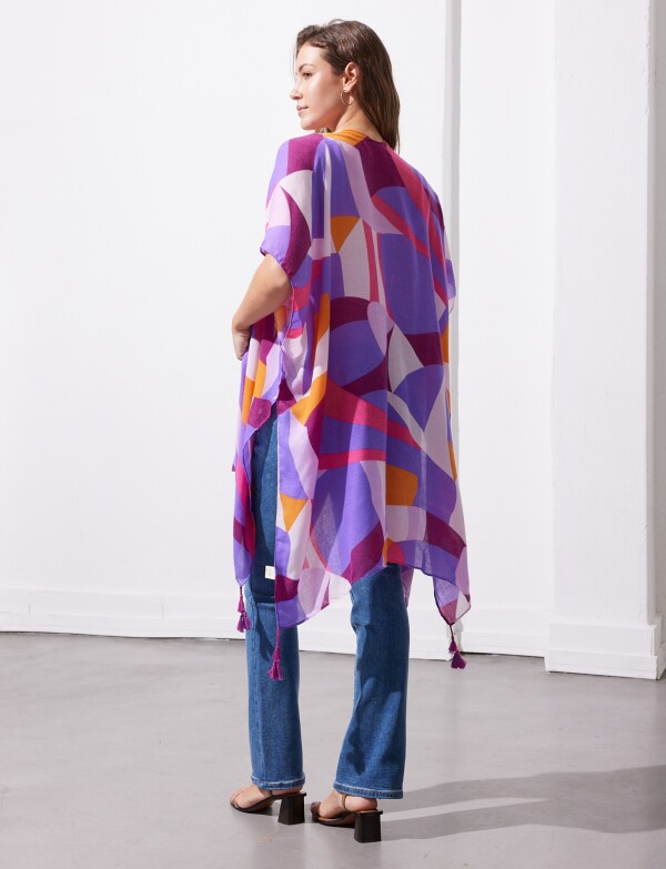 Kimono Printed LAVANDA/MULTI