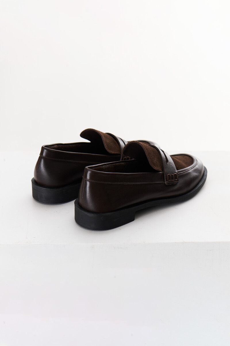 MOCASIN COMBI CHOCOLATE