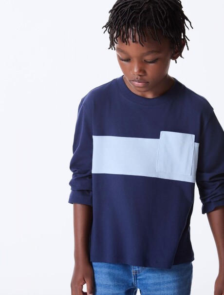 CAMISETA INFANTIL AZUL