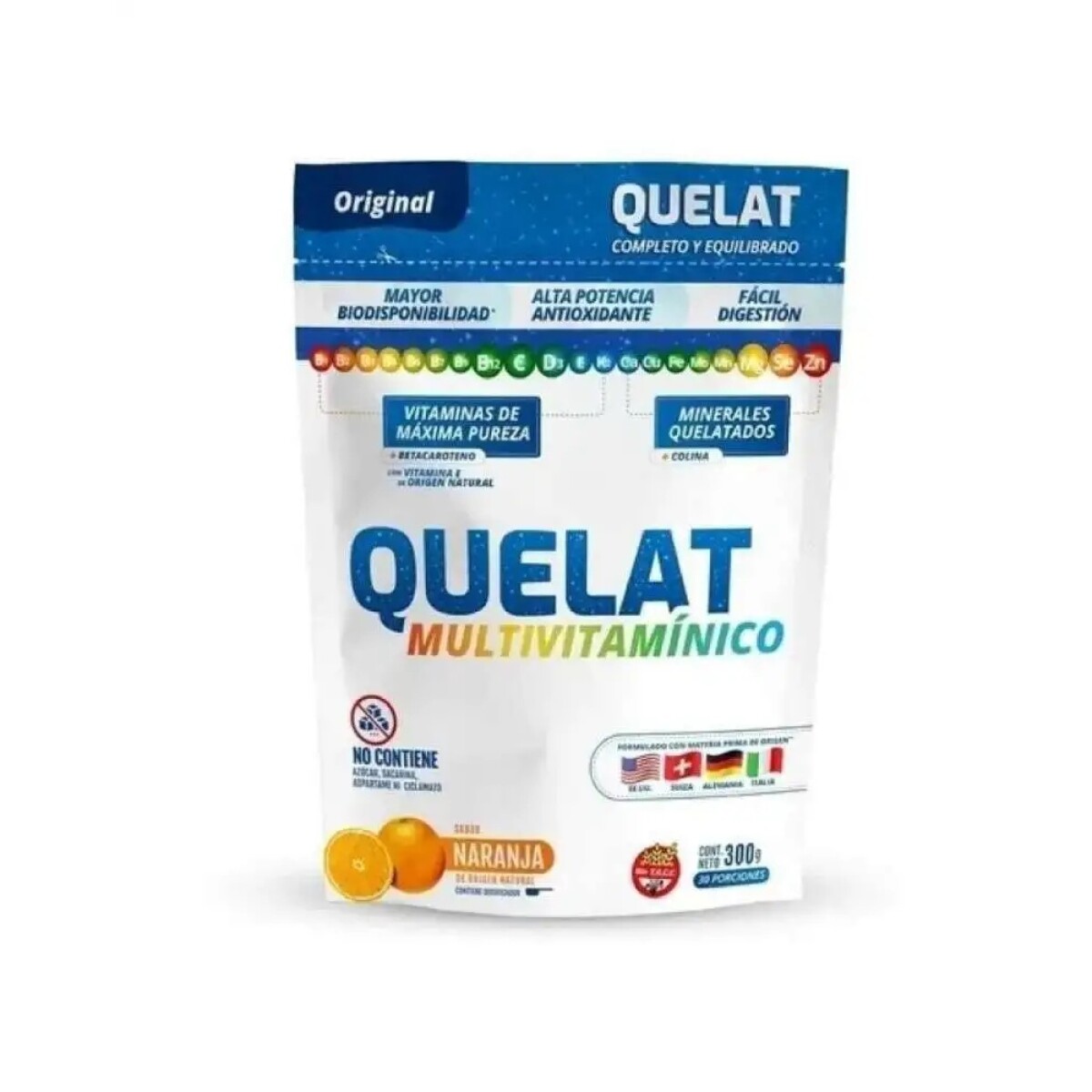 Multivitaminico Quelat En Polvo 300 Grs. 