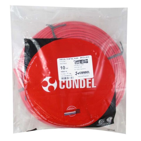 CABLE MULTIFILAR 10,00MM2 ROJO CONDEL CABLE MULTIFILAR 10,00MM2 ROJO CONDEL