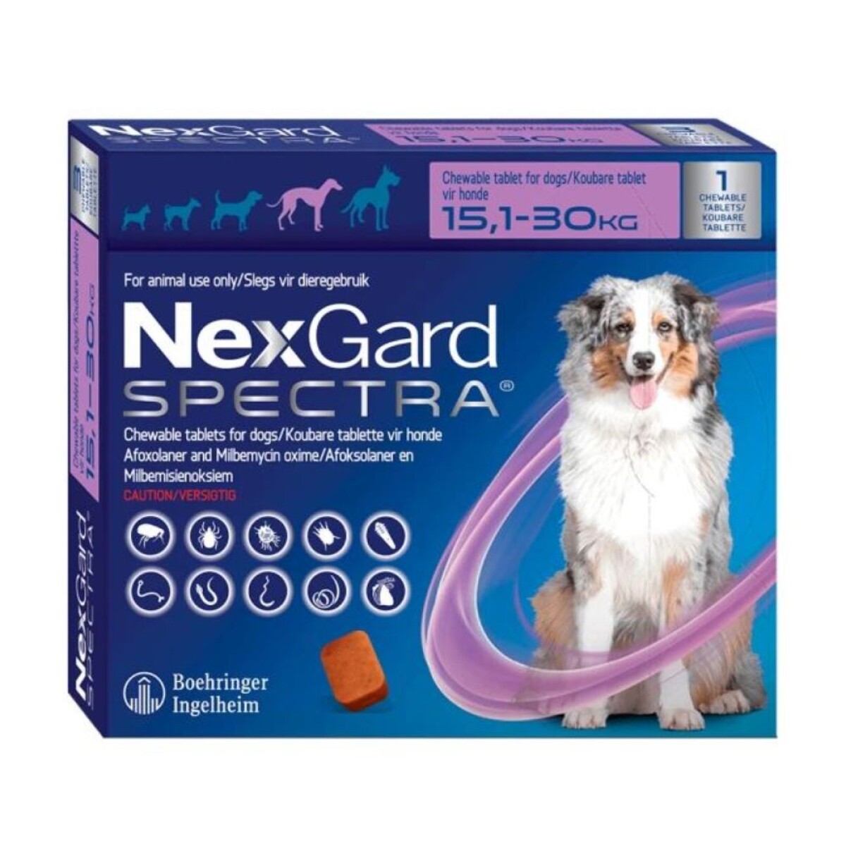 Nex gard Spectra Caja X 1 Comp 15-30 Kg 