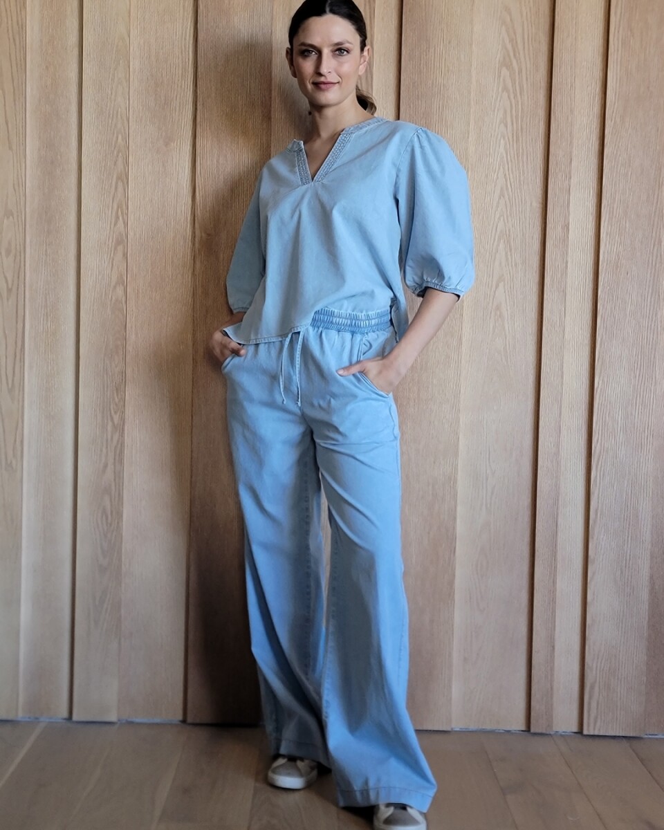 Pantalón Cactus - Denim Celeste 