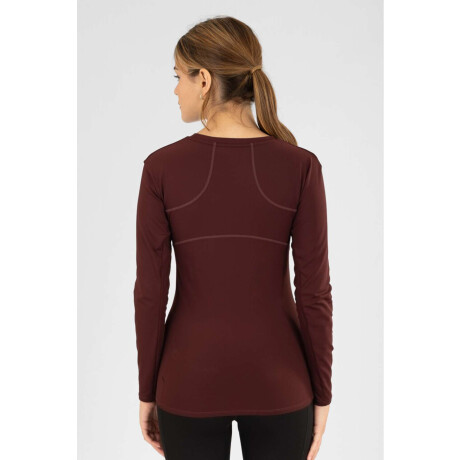 Remera manga larga fit Bordeaux