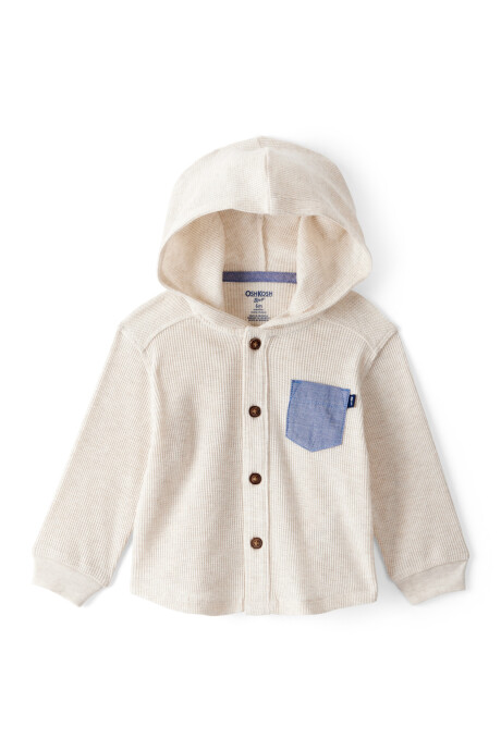 Saco de algodón térmico, con capucha Sin color