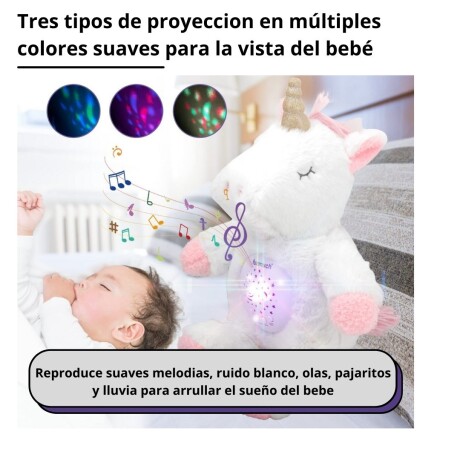 Veladora de Peluche con Música y Luz UNICORNIO