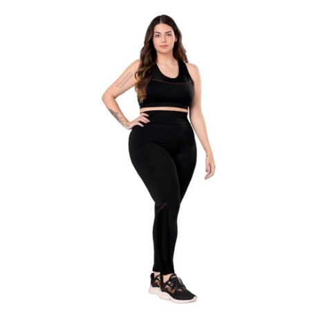 Calza legging deportiva para Mujer Graphene Negra y detalle Rojo Calza legging deportiva para Mujer Graphene Negra y detalle Rojo
