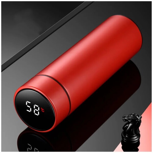 Botella Térmica Acero Inox Termo Táctil Sensor Temperatura Color Variante Rojo