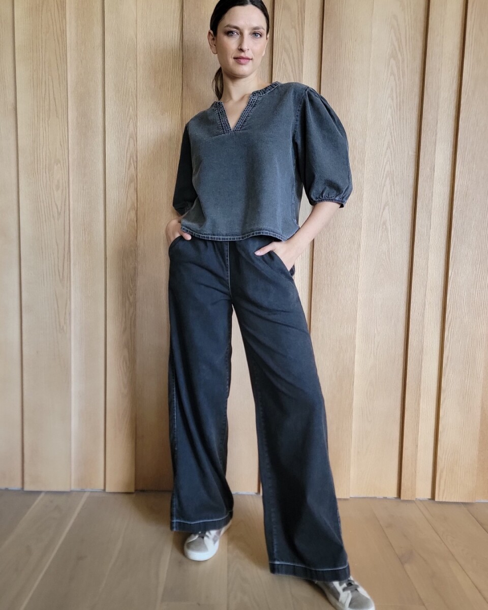 Pantalón Cactus - Denim Negro 
