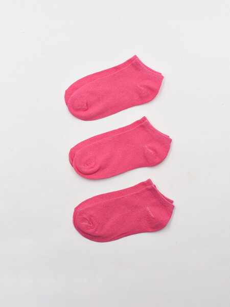 SOQUETE PACK X3 FUCSIA