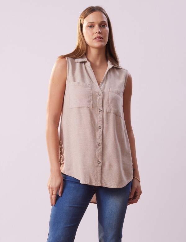 Camisa Lino BEIGE