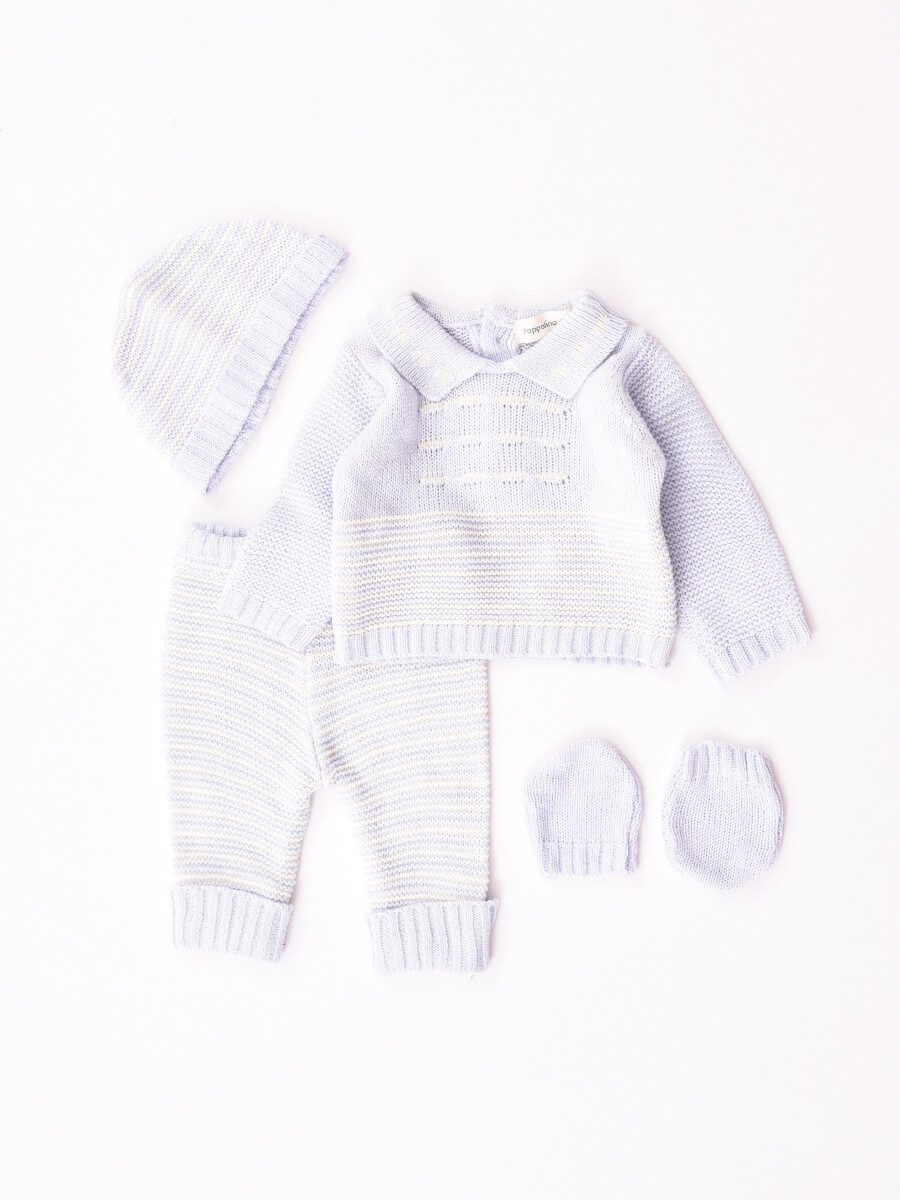 CONJUNTO RECIEN NACIDO - LILA 