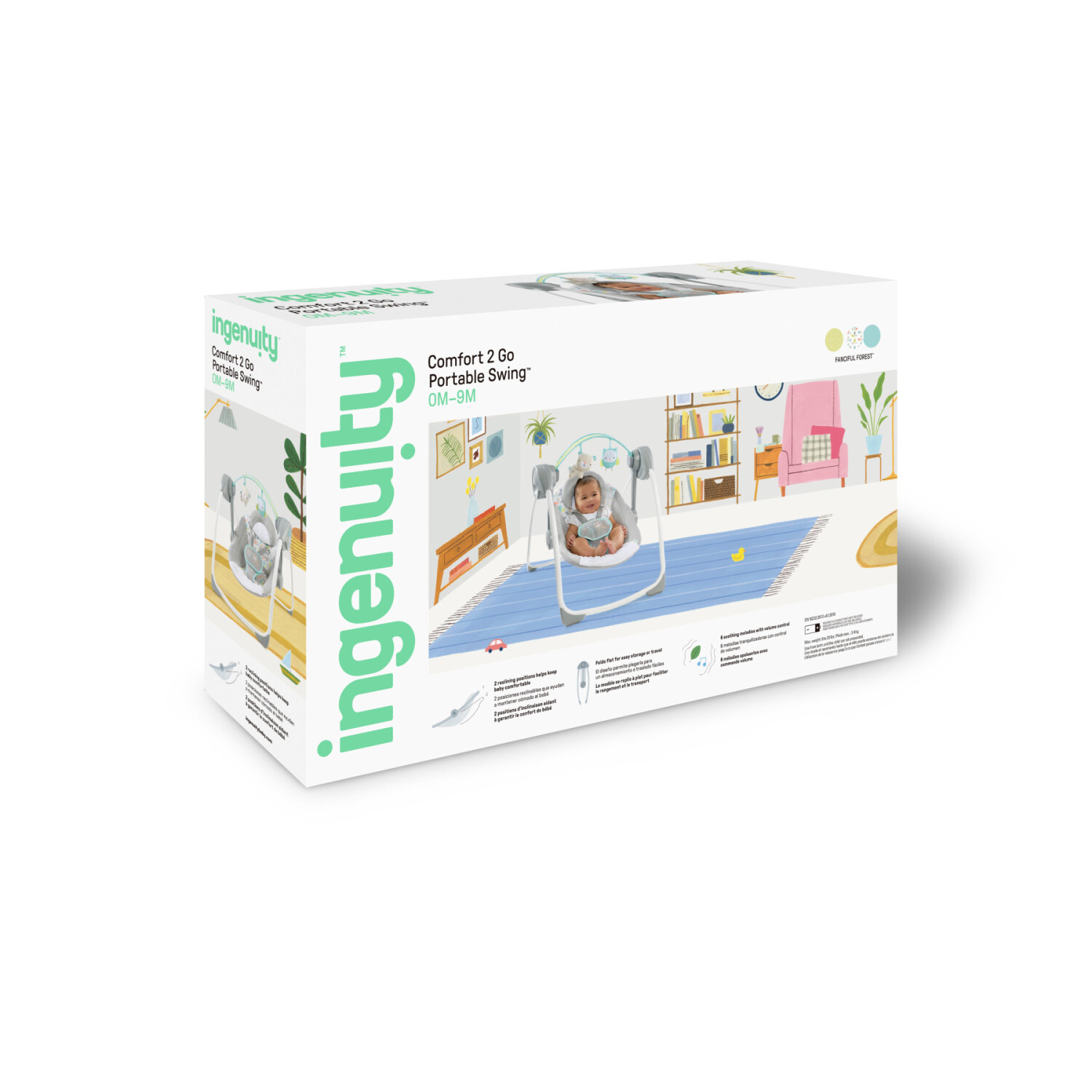 Baby Swing Columpio De Bebe Bright Starts Columpio Confort2Go