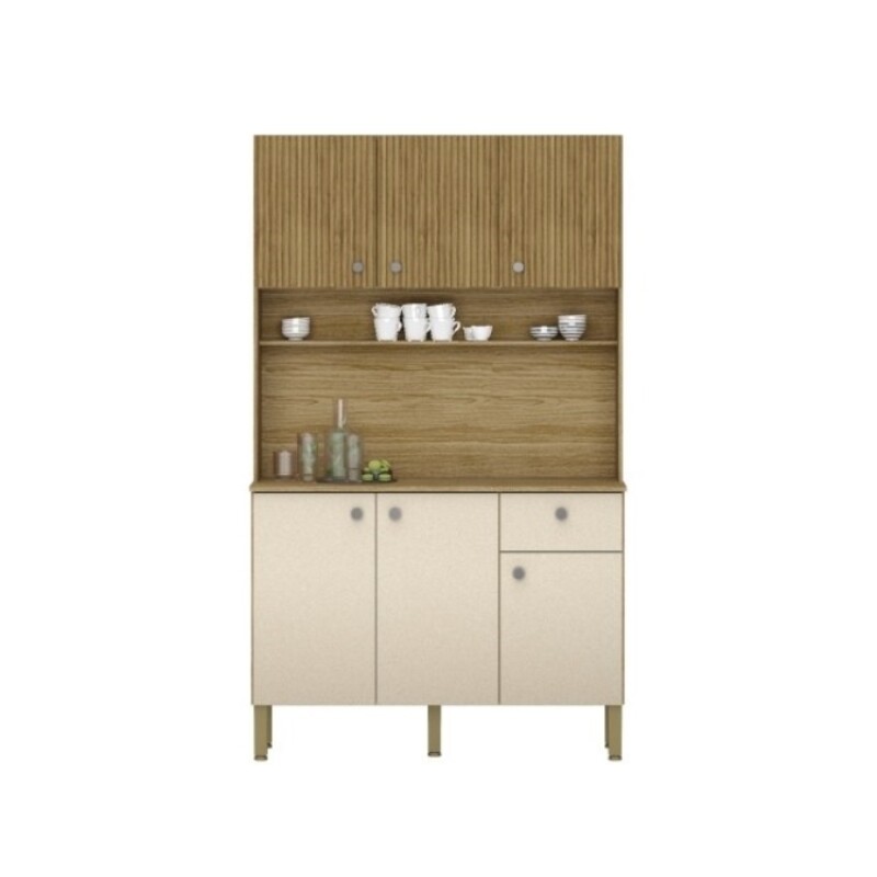 Kit Cocina Style 6 Puertas Freijo Vainilla Kit Cocina Style 6 Puertas Freijo Vainilla