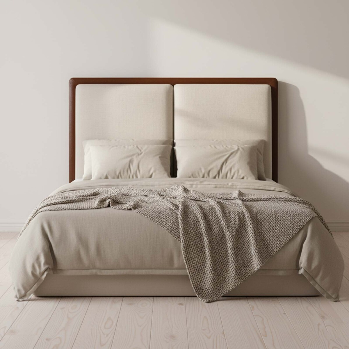 RESPALDO - QUEEN TELA NATURAL-BEIGE RAVENA 