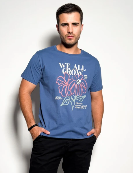 Remera estampada Isai Azul