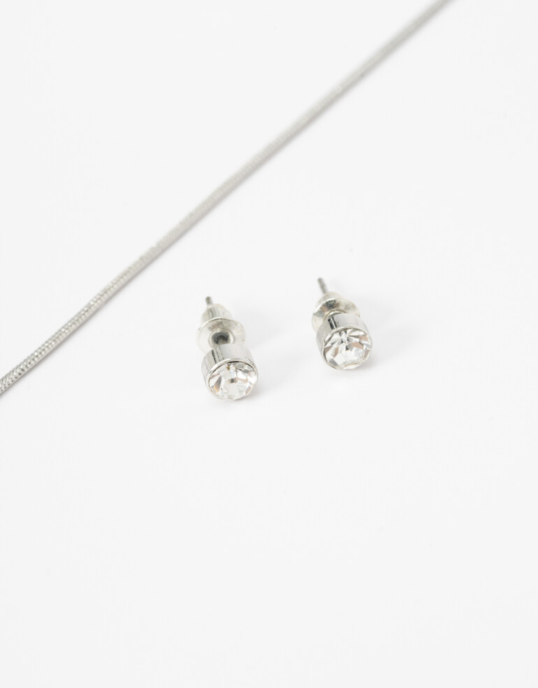 Bijouterie Set Metal Set De Bijouterie - Plateado Rodio