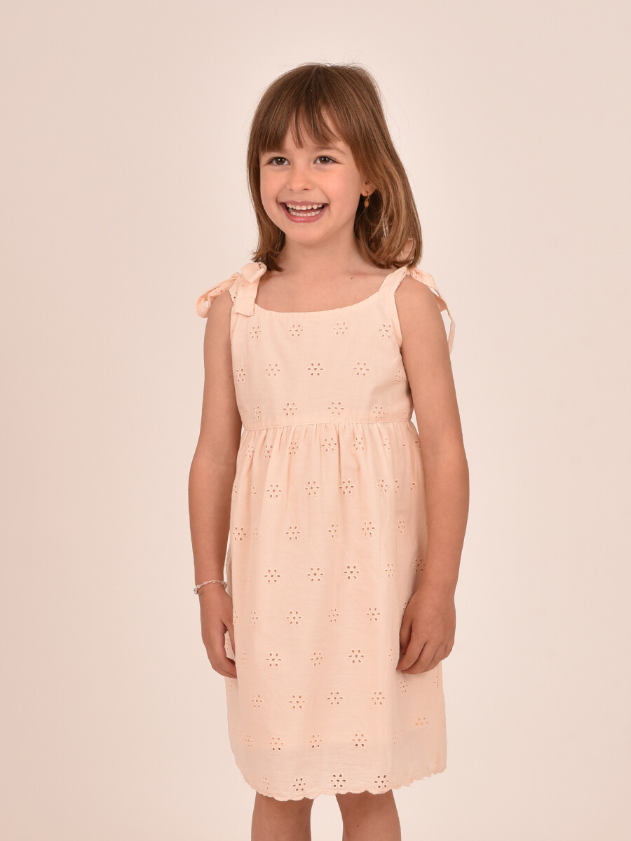 VESTIDO BRODERIE - CORAL 
