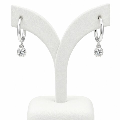 Aros con Zirconia pendiente Aros con Zirconia pendiente