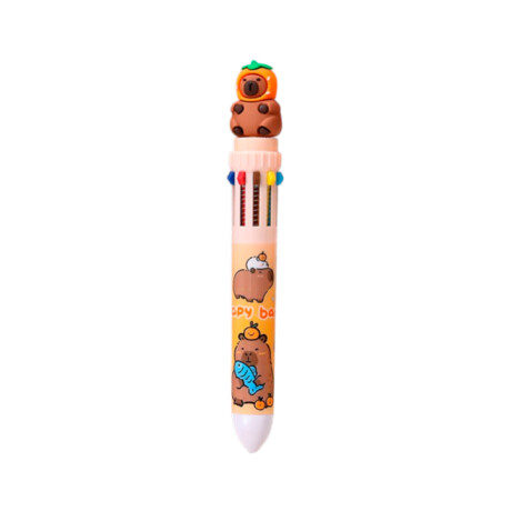 Lapicera De Capibara Naranja