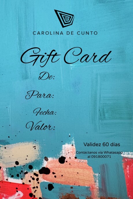 Gift Card / Voucher Regalo Valor $12000 Gift Card / Voucher Regalo Valor $12000