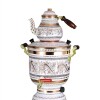 Samovar labrado azul Blanco