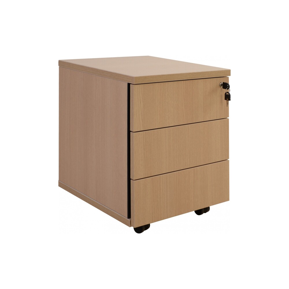 CAJONERA MADERA NATURAL-BEIGE QUADRO