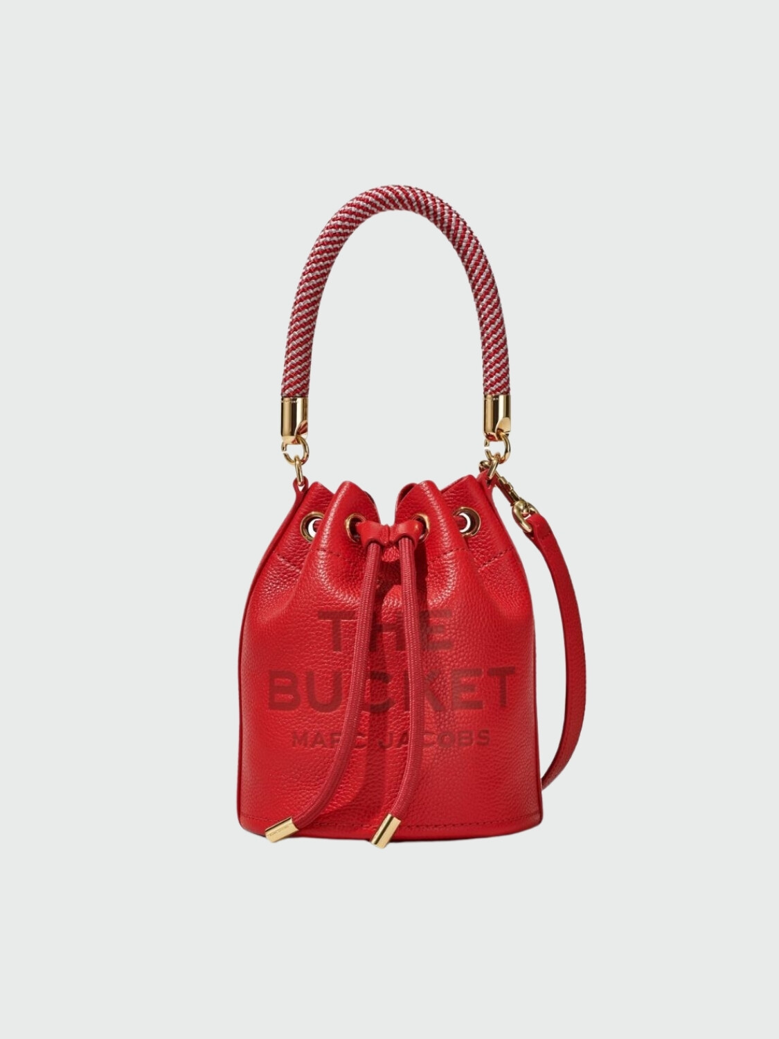 Marc Jacobs - Bolso bombonera de cuero, The Mini Bucket Rojo