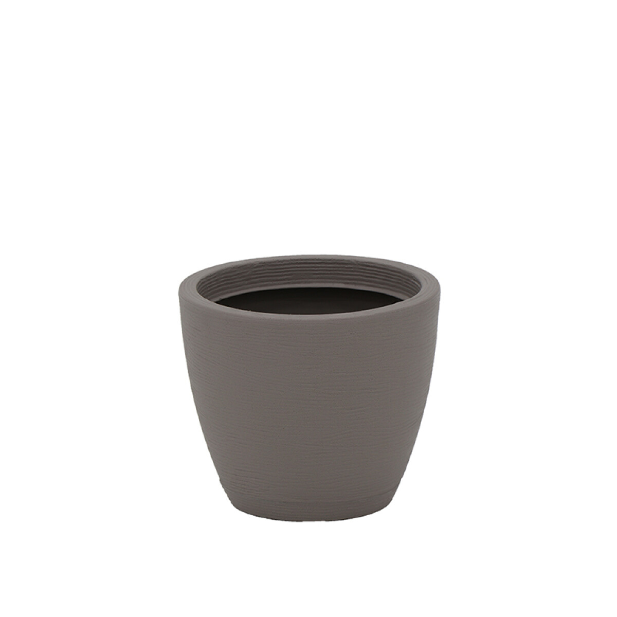 Maceta "ASTECA" Ø38x32cm. símil cemento con plato - TD0266 