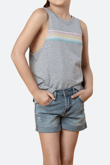 MUSCULOSA CRASS GIRLS RUSTY Gris Claro