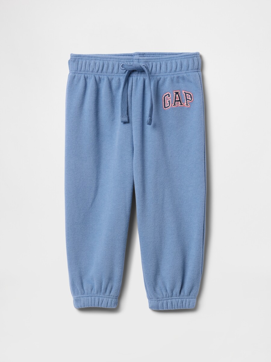 Pantalòn Deportivo Sin Felpa Logo Gap Bebé - Soft Cornflower 452 