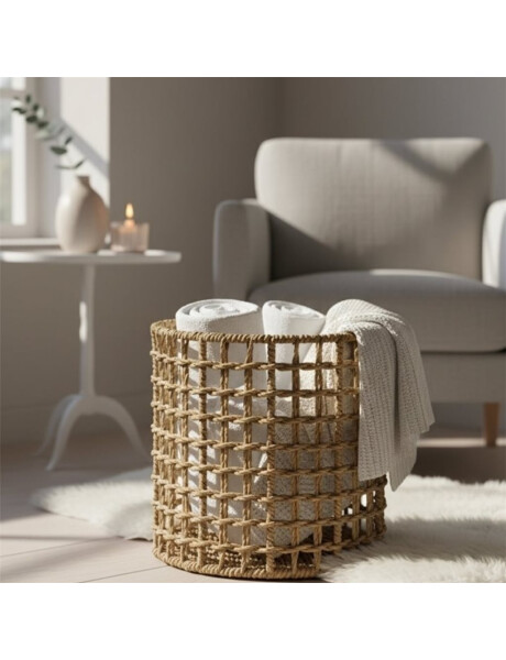 CESTO CIRCULAR D22xH22CM SEAGRASS NATURAL CESTO CIRCULAR D22xH22CM SEAGRASS NATURAL