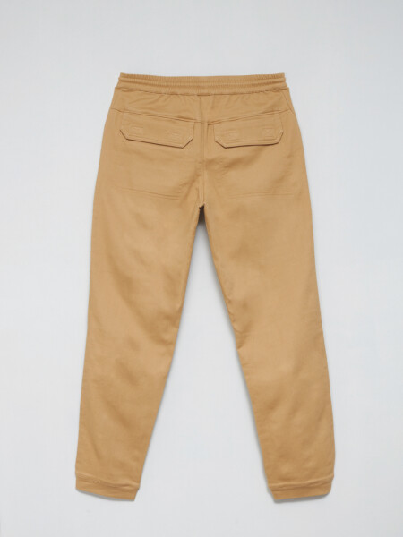 Pantalón cargo jogger de algodón Maiz Claro