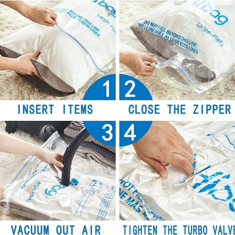 Bolsa al vacío para ropa reduce espacios 80 x 100 cm Bolsa al vacío para ropa reduce espacios 80 x 100 cm