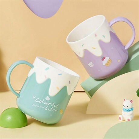 Vaso taza escolar helado Verde