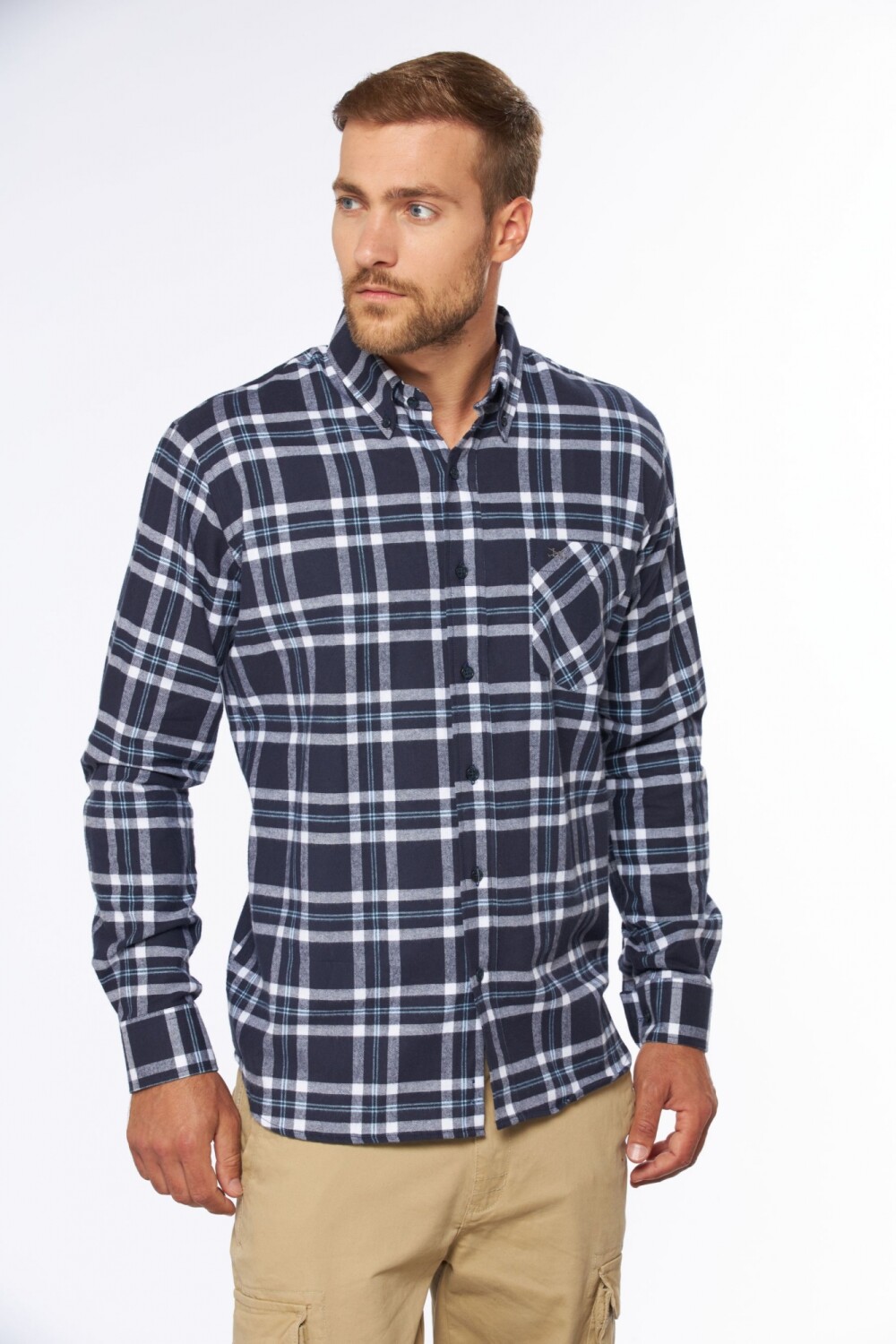 CAMISA LEÑADORA CUADROS Azul
