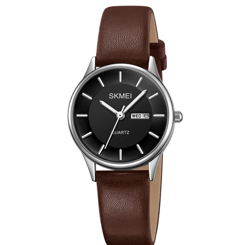 Reloj Skmei 2251SIBN Mujer Analógico Plateado y Correa de Cuero Reloj Skmei 2251sibn Mujer Analógico Plateado Y Correa De Cuero