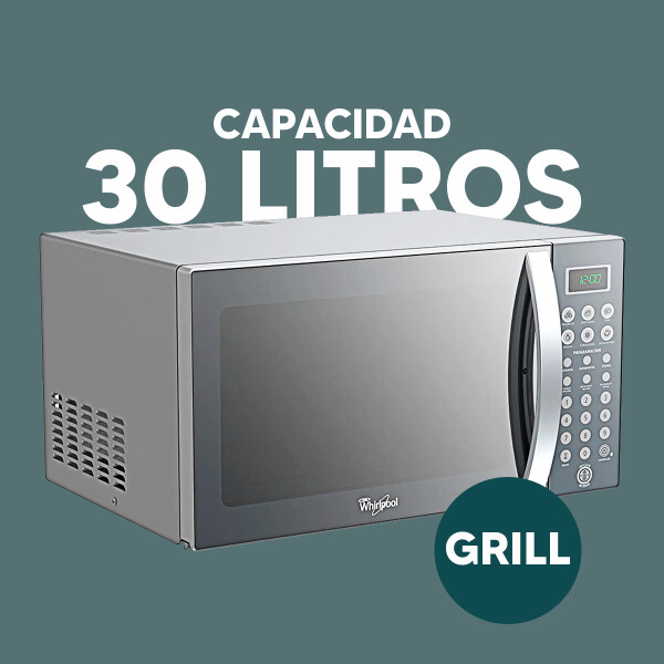 Microondas Con Grill Whirlpool Wm1111adwc MICROONDAS WHIRLPOOL 30LT WMG30SZ