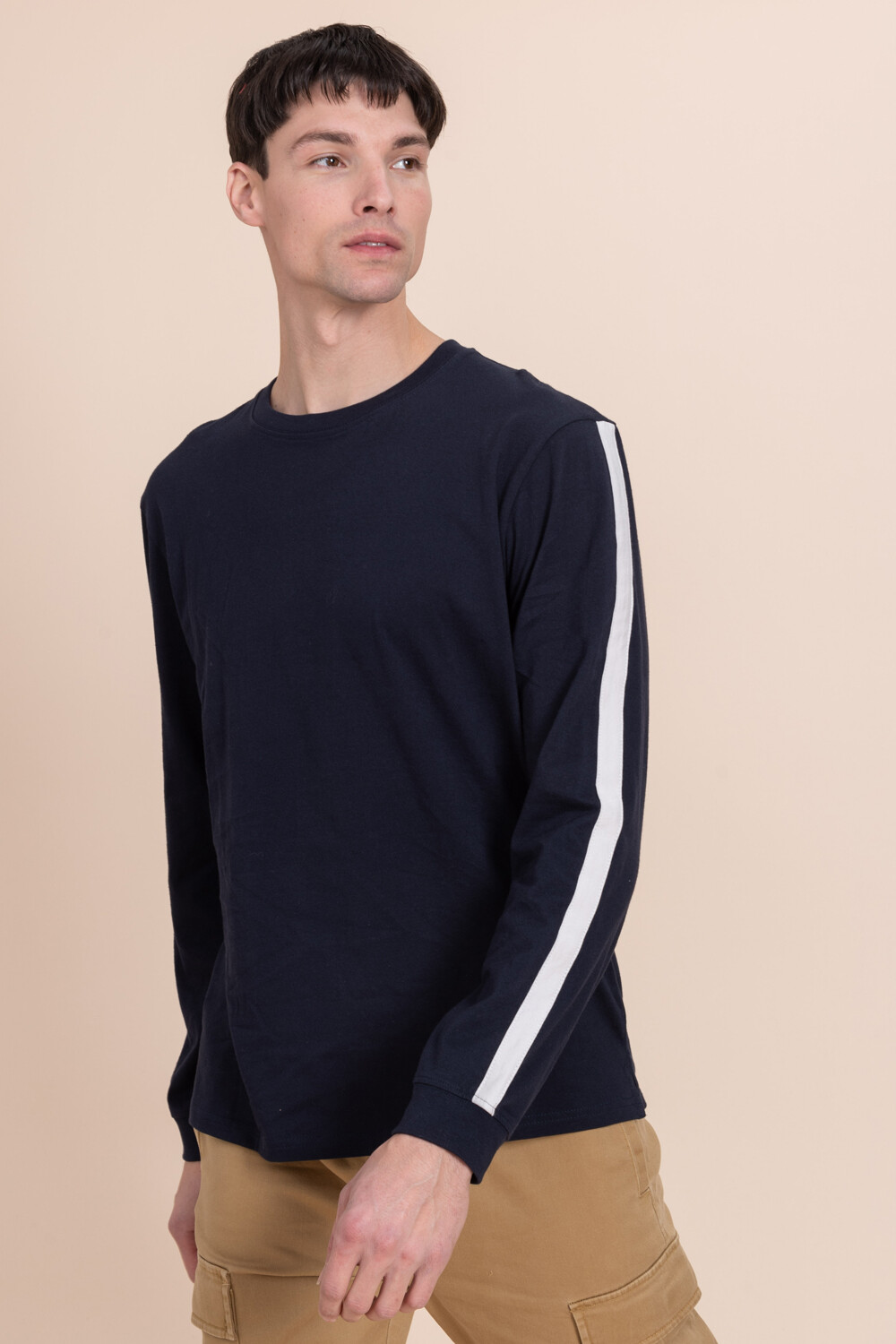 Remera manga larga Azul marino BAS Basic Simple