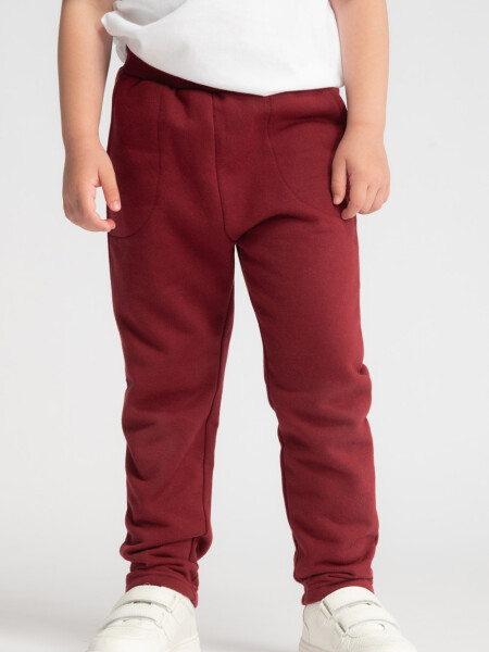 Pantalón deportivo básico Bordeaux