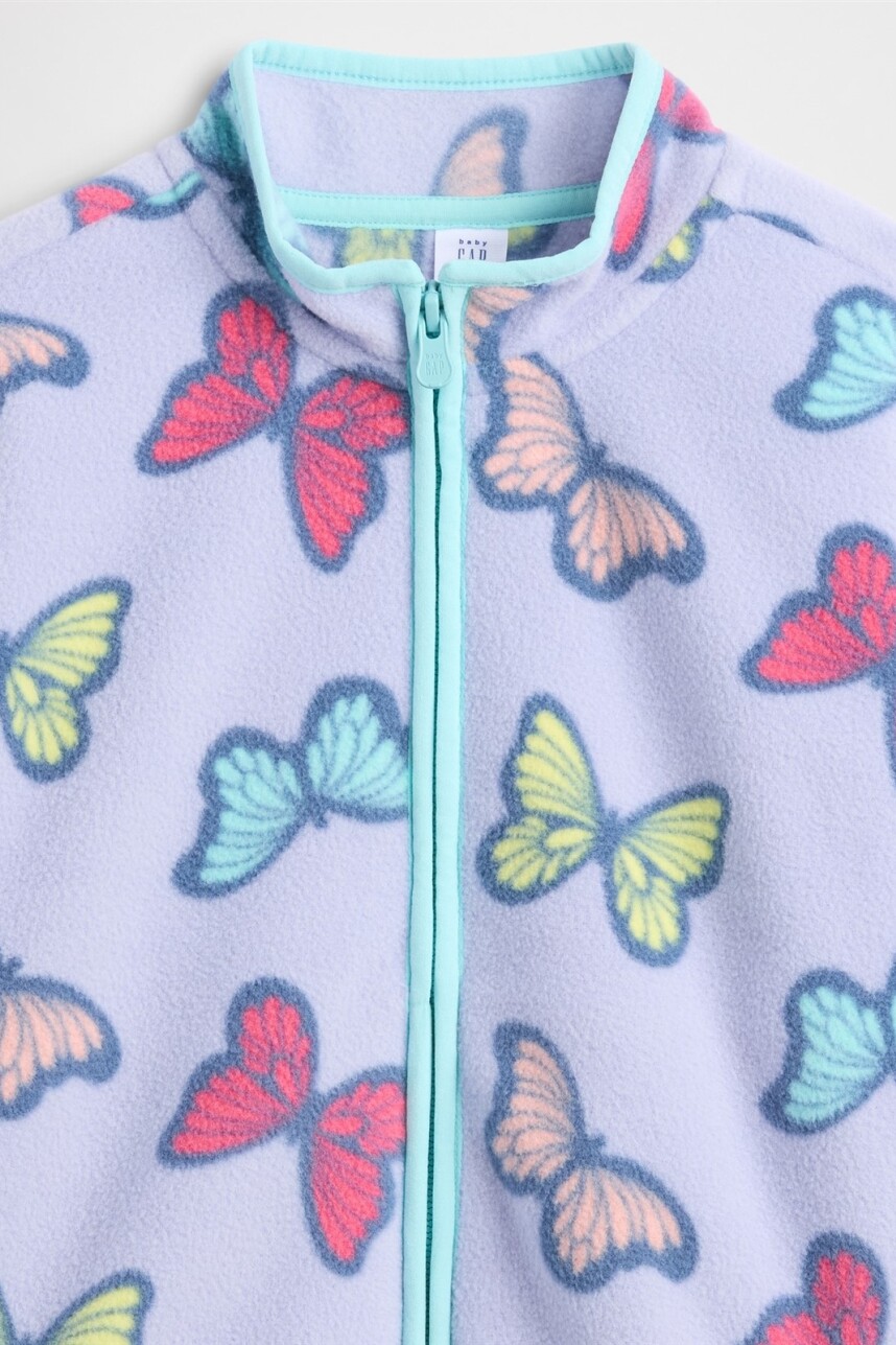 Canguro Con Cierre Polar Toddler Niña Butterflies