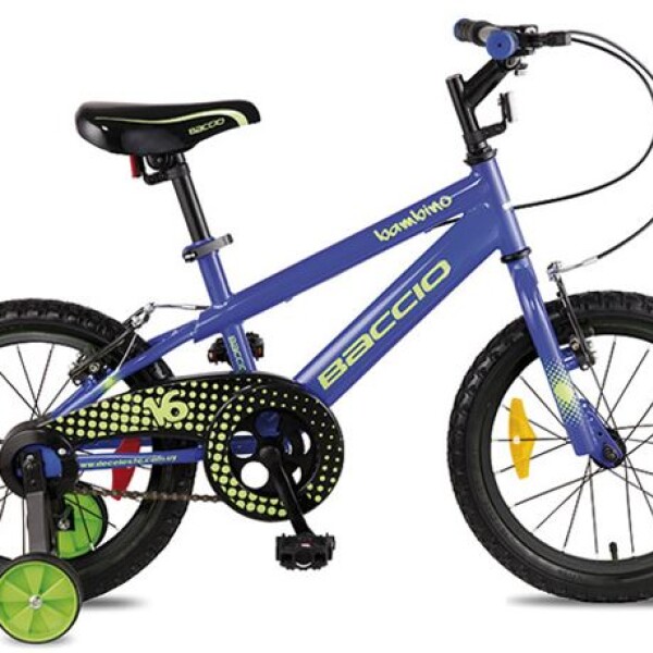 BICICLETA BACCIO R-16 BAMBINO azul/verde/naranja N/A