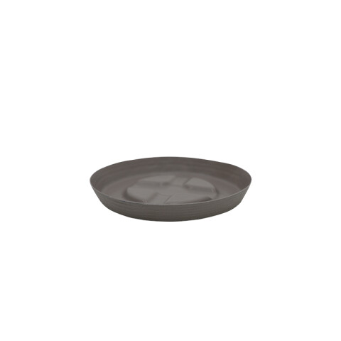Maceta "ASTECA" Ø28,5x24cm símil cemento c/ plato TD0276