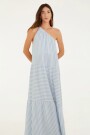 VESTIDO UN HOMBRO Azul