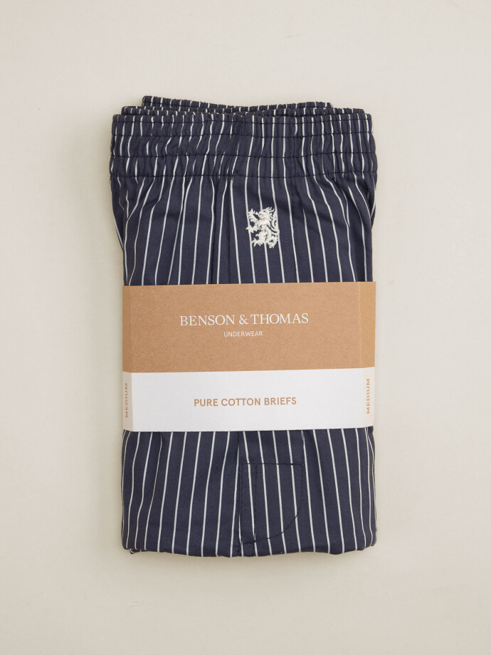 BOXER ROMA LINEAS MARINO
